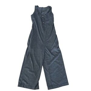 Amazon Maternity & Nursing Gray Sleeveless Button-Up Romper Jumpsuit‎ Size XS